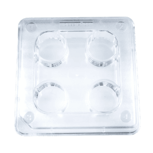 Placa 4 pocillos embriotestada Oosafe para FIV