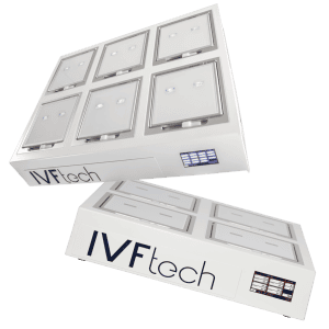 IVFtech incubador de laboratorio para cultivo celular y biotecnología en investigación científica. Equipamiento avanzado para procesos biológicos y aplicación en biotecnología en México.